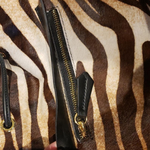 CAVALCANTI BAG MADE IN ITALY BROWN AND BLACK with dust bag - Picture 6 of 12